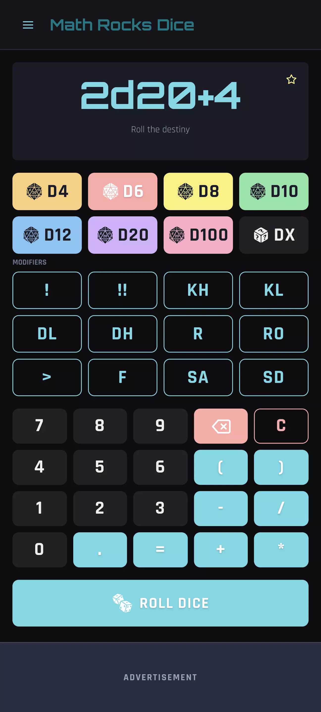 Math Rocks Dice Phone Screen 00_LAUNCH